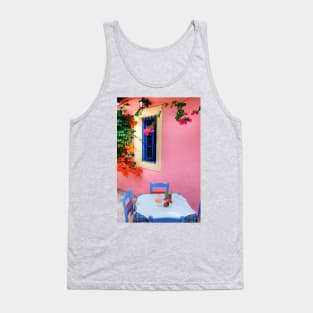 Table For Two In Fiskardo, Kefalonia, Greece Tank Top